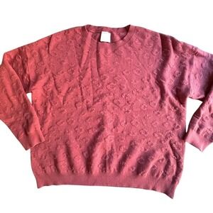 KERISMA Clyde Leo Canyon Rose Angora-Blend Knit Sweater‎ Sz S/M SMALL-MEDIUM EUC